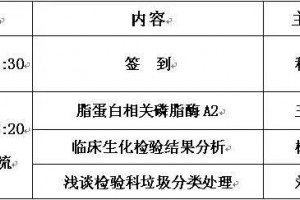 【会议通知】附属三院举办市级继续医学教育项目培训班暨临床检验技术新进展研讨会
