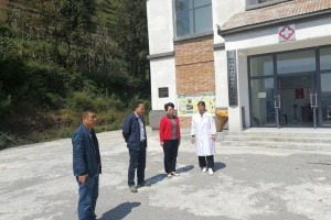 六盘水市卫生健康局党组书记局长石灿敏一行到盘州市大山镇调研健康扶贫工作